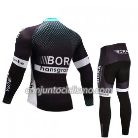 Conjunto Maillot + culotte largo ciclismo 2017 Bora-Hansgrohe Niños N001